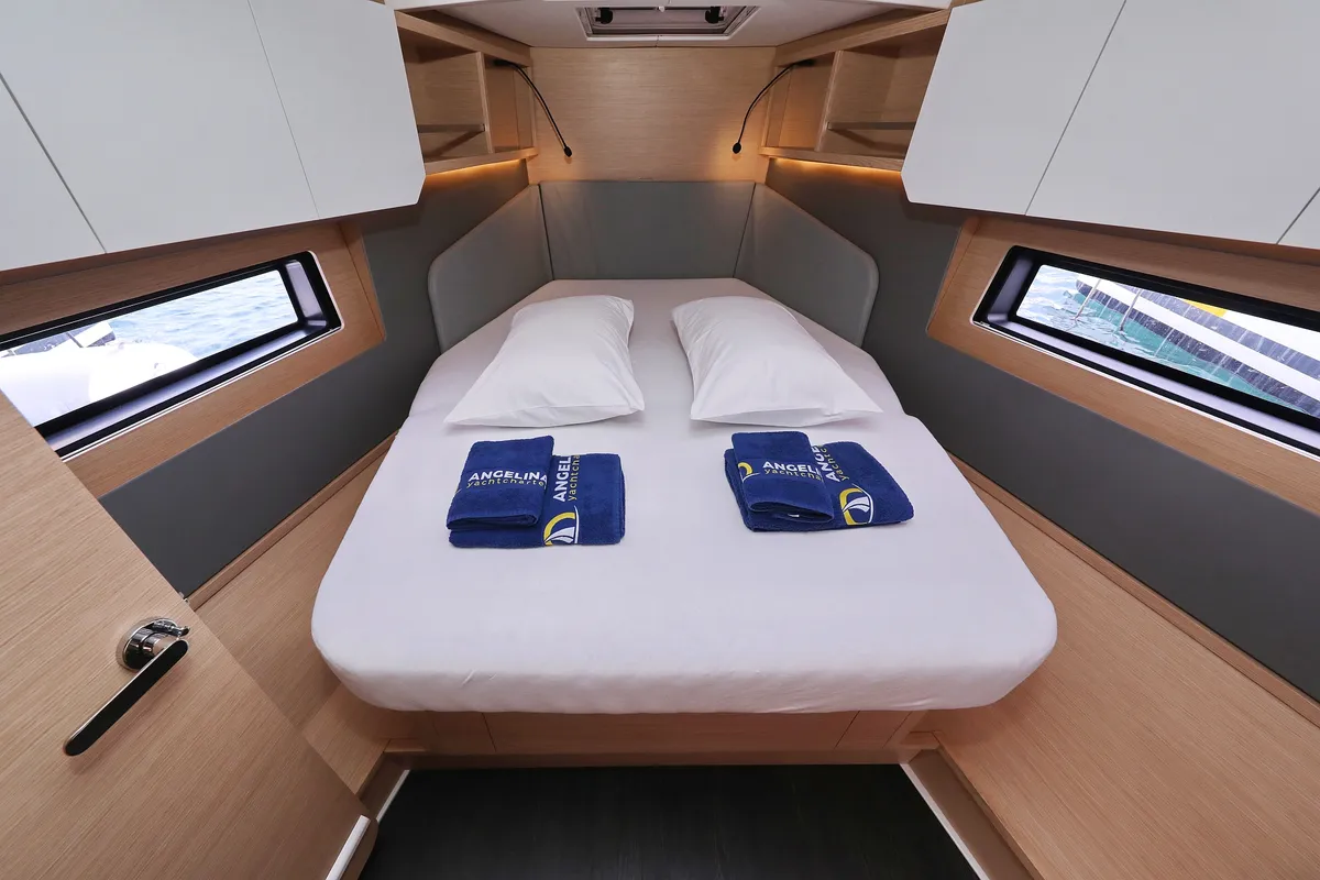 Cabin on Kairos, a Dufour 41 sailboat at Grad Biograd na Moru, Croatia