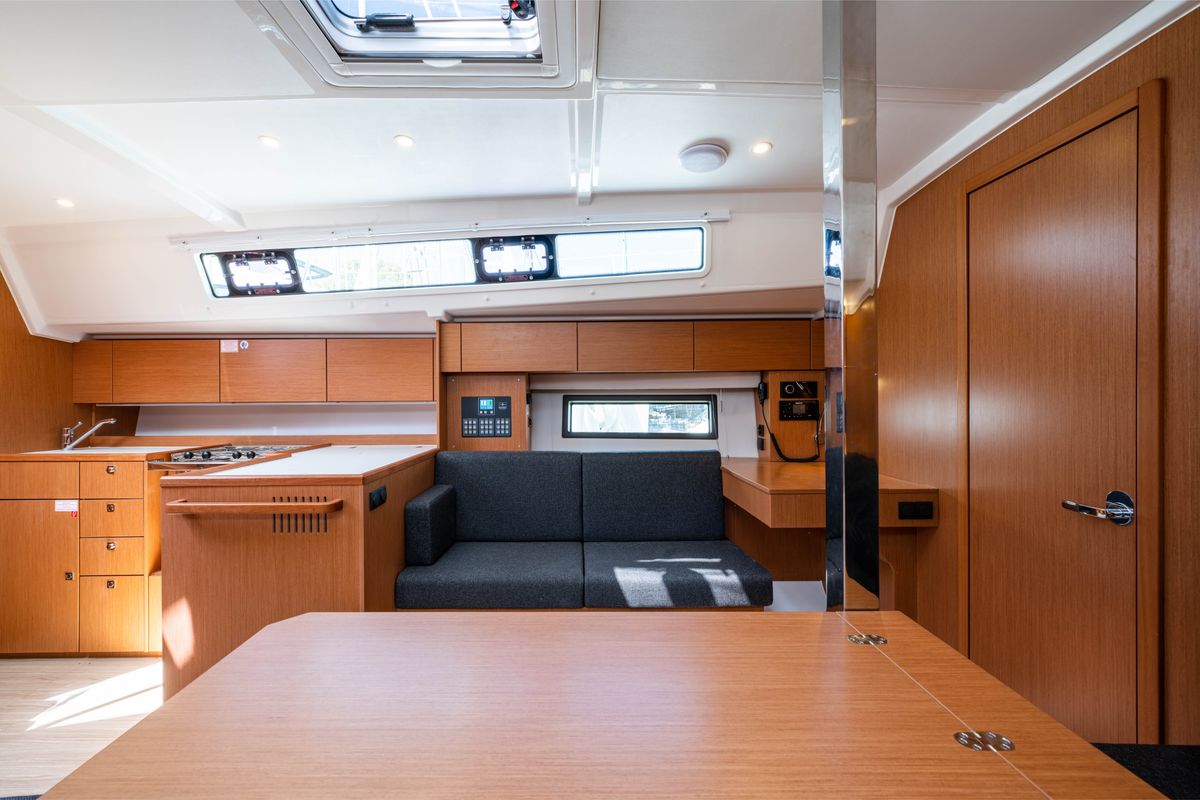 Salon of Rosario, a Bavaria C42 sailboat at Municipal Unit of Lefkada, Greece