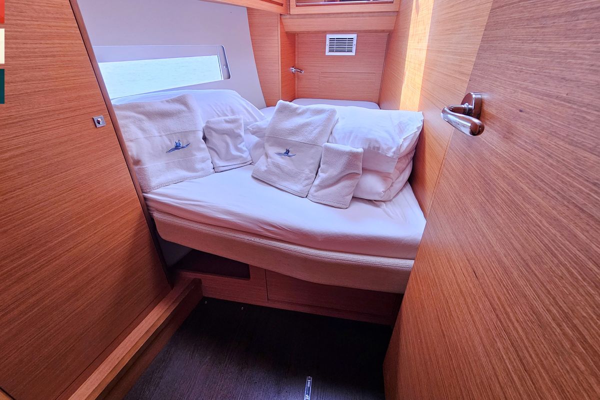 Cabin on Toccata, a Dufour 470 sailboat at Općina Rogoznica, Croatia