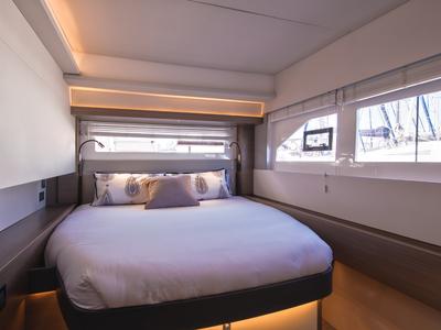 Cabin on Leopard 53 PC, a Leopard 53 PC catamaran at Road Town, British Virgin Islands