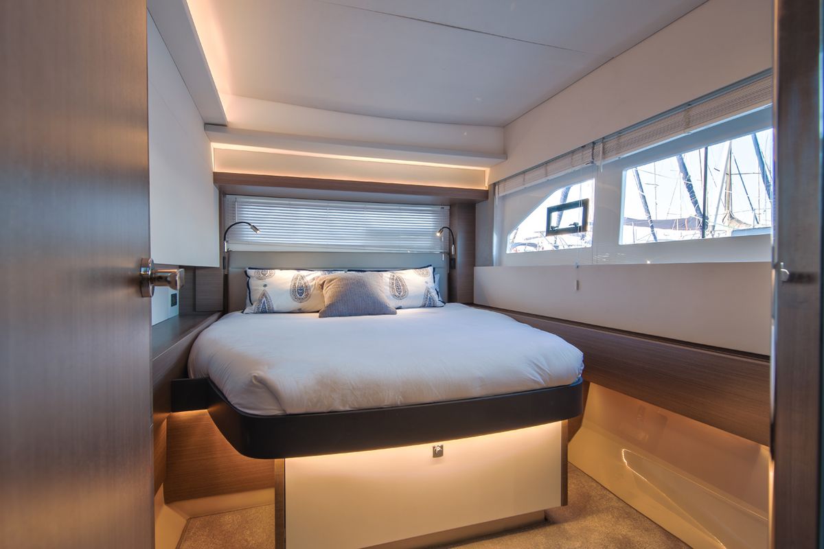 Cabin on Leopard 53 PC, a Leopard 53 PC catamaran at Road Town, British Virgin Islands