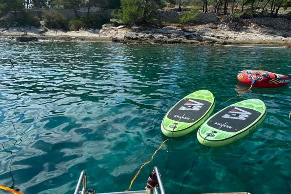 Aura, a Lagoon 42 catamaran at Split, Croatia