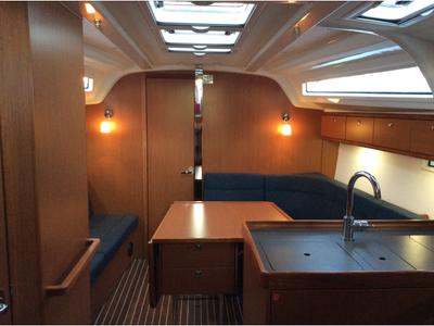 Galley of Florentia, a Bavaria Cruiser 37 sailboat at Municipal Unit of Pteleos, Greece