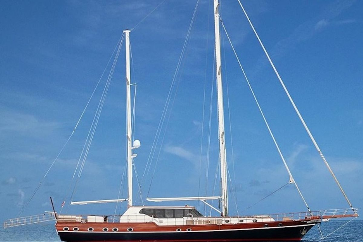 Exterior view of Dragon Fly, a Gulet Custom built 183 yacht at Bodrum, Turkey