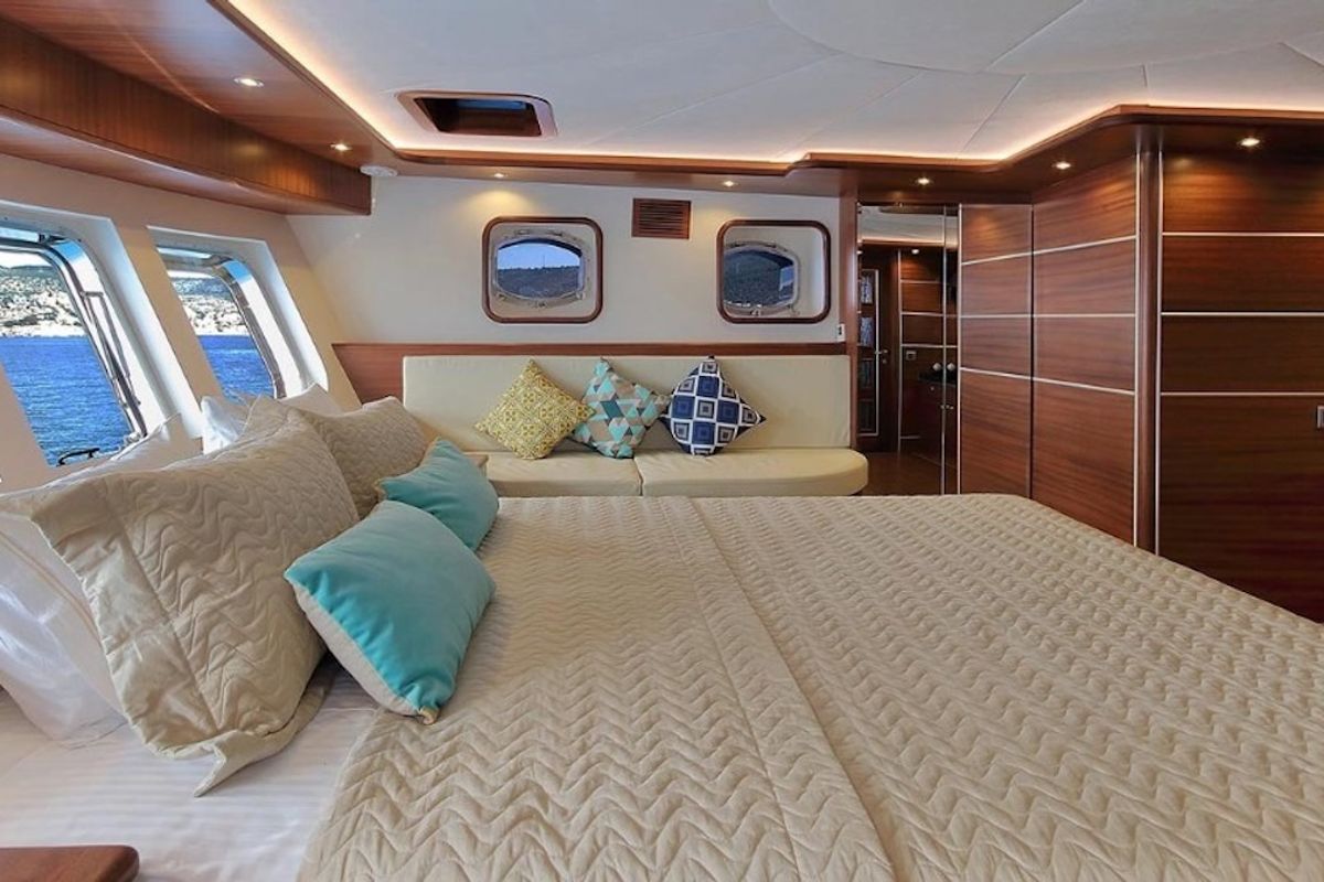 Cabin on Dragon Fly, a Gulet Custom built 183 yacht at Bodrum, Turkey