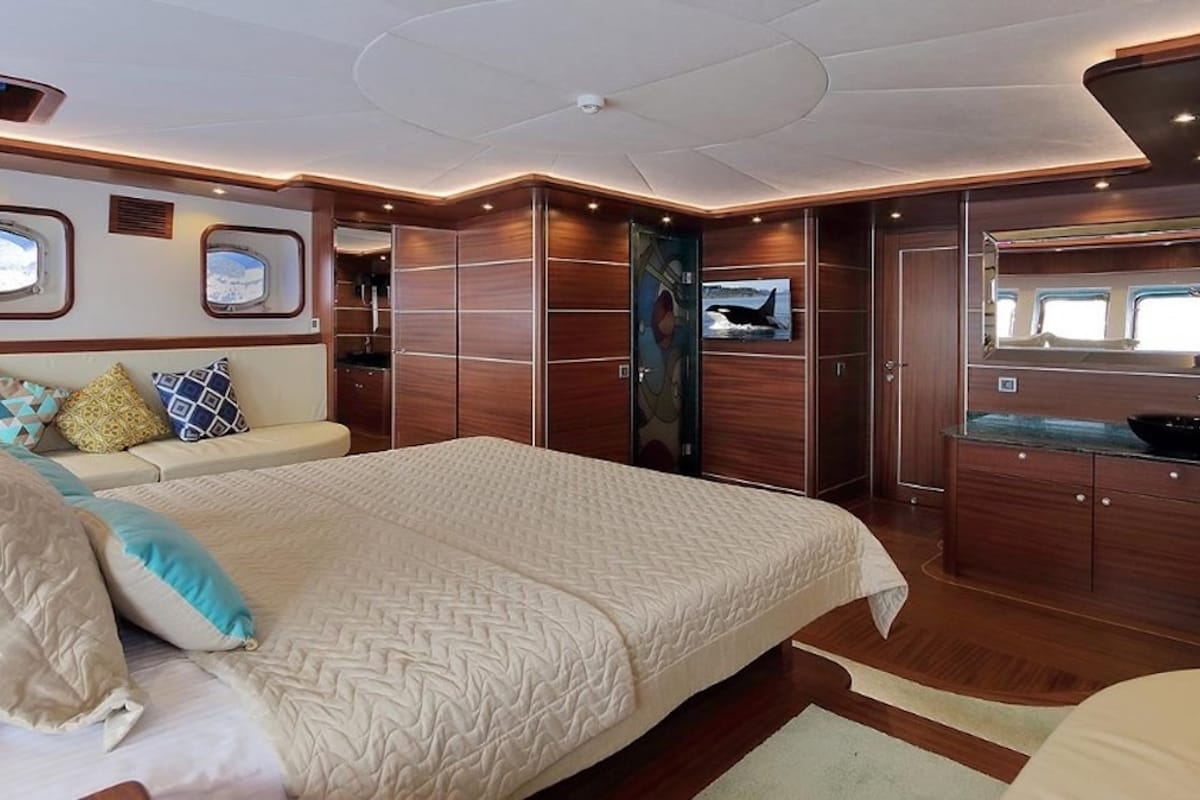 Cabin on Dragon Fly, a Gulet Custom built 183 yacht at Bodrum, Turkey