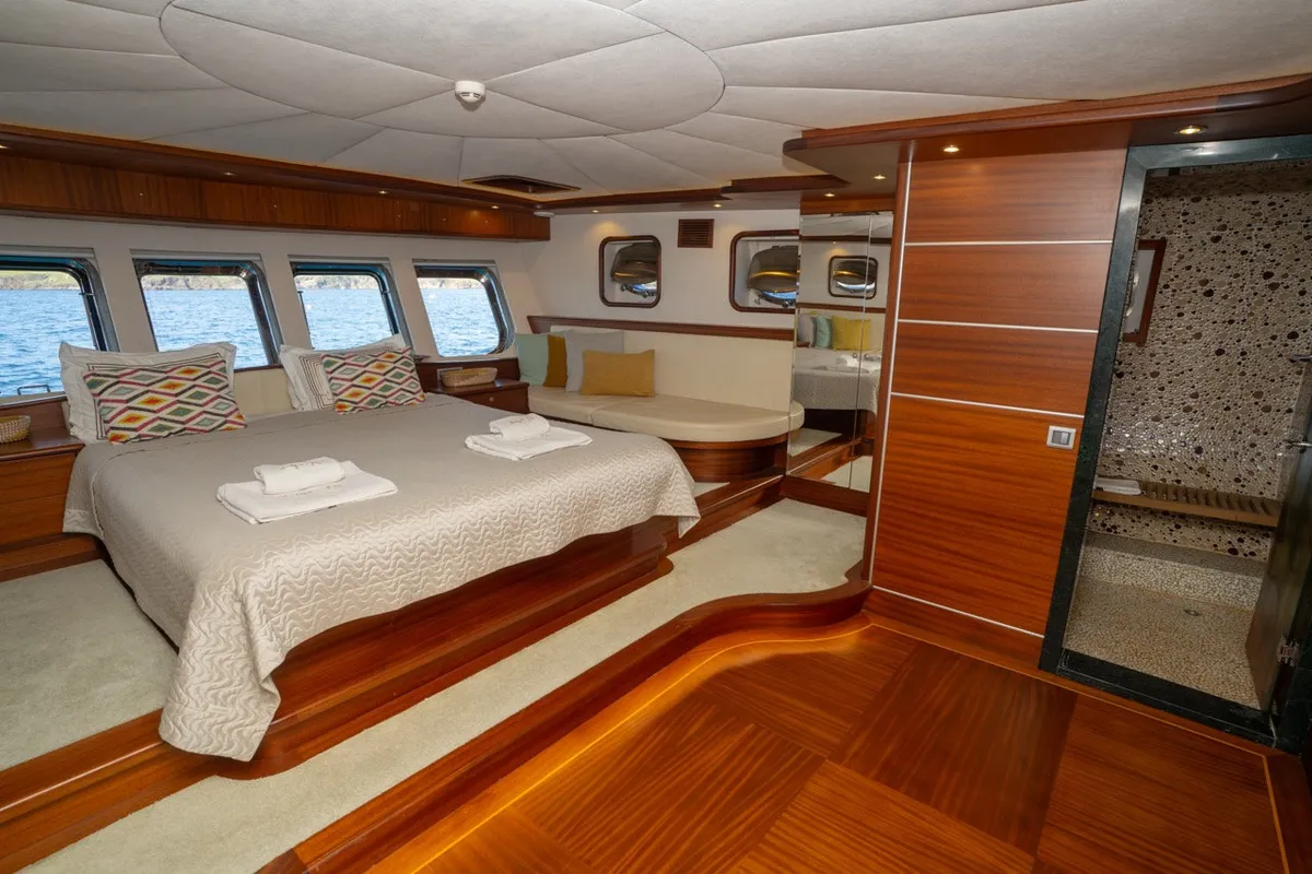 Cabin on Dragon Fly, a Gulet Custom built 183 yacht at Bodrum, Turkey