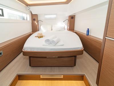 Cabin on One Thought, a Lagoon 46 catamaran at Municipal Unit of Lefkada, Greece