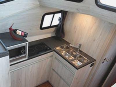 Galley of Minuetto8 - Comfort 2, a Cygnet Minuetto 8+ motorboat at Casier, Italy