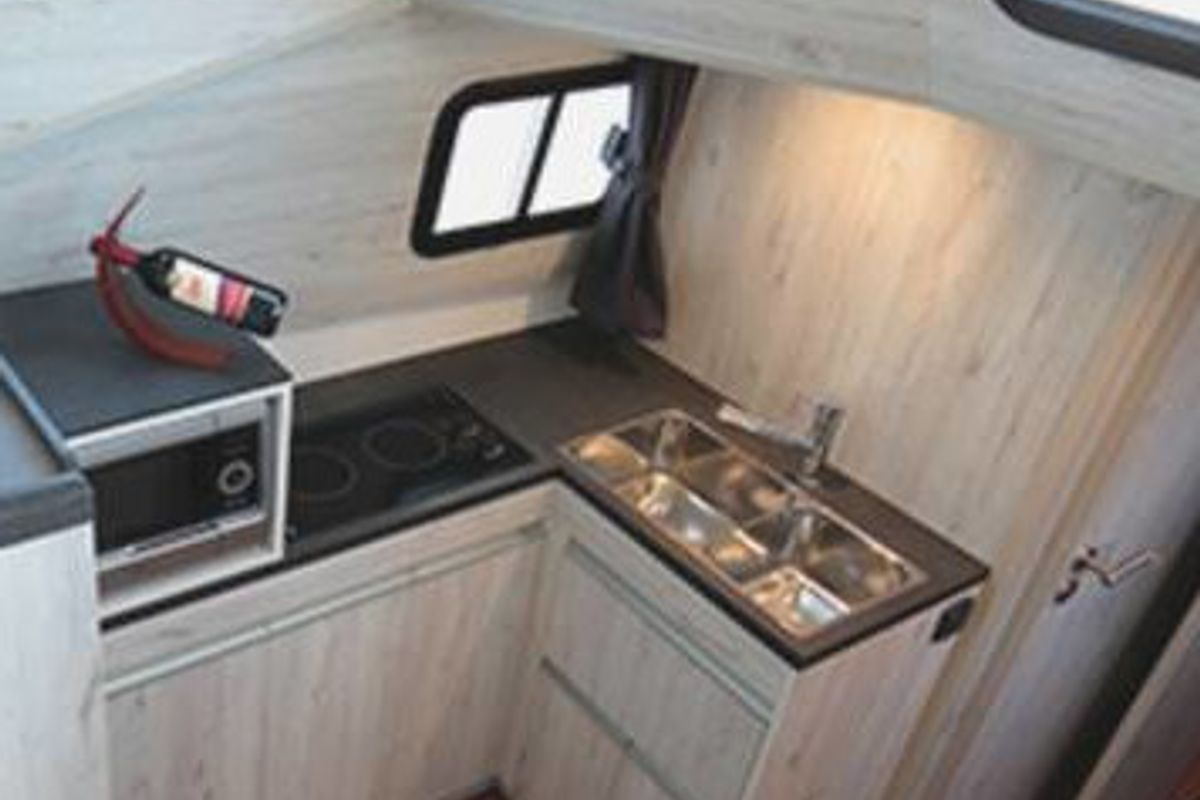 Galley of Minuetto8 - Comfort 2, a Cygnet Minuetto 8+ motorboat at Casier, Italy