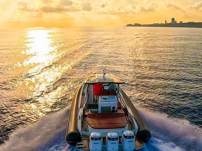 Exterior view of Ethan Jo, a Nuova Jolly Prince 38 Sport Cabin motorboat at Msida, Malta