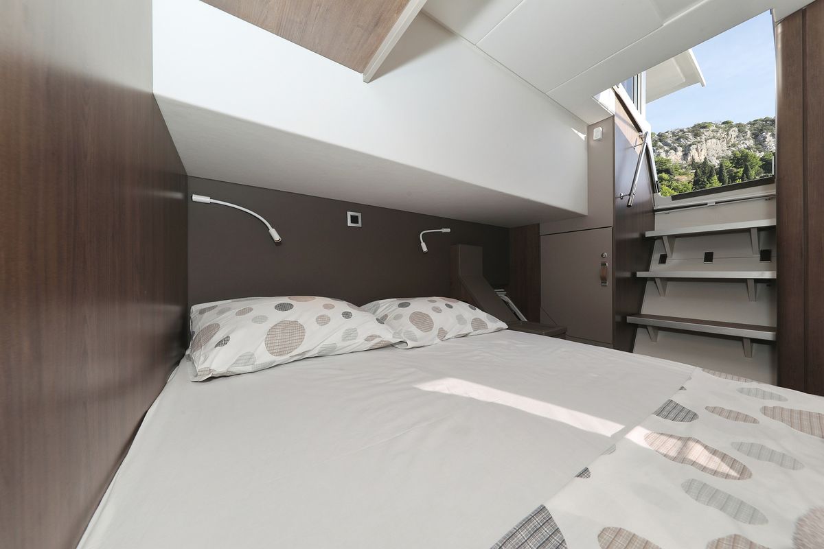 Cabin on La Vie Est Belle, a Bali 4.8 catamaran at Seget Donji, Croatia