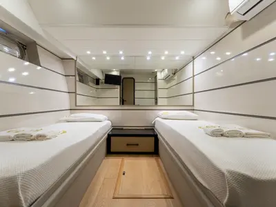 Cabin on BEYEFENDI H, a Falcon Yachts Beyefendi H yacht at Fethiye, Turkey