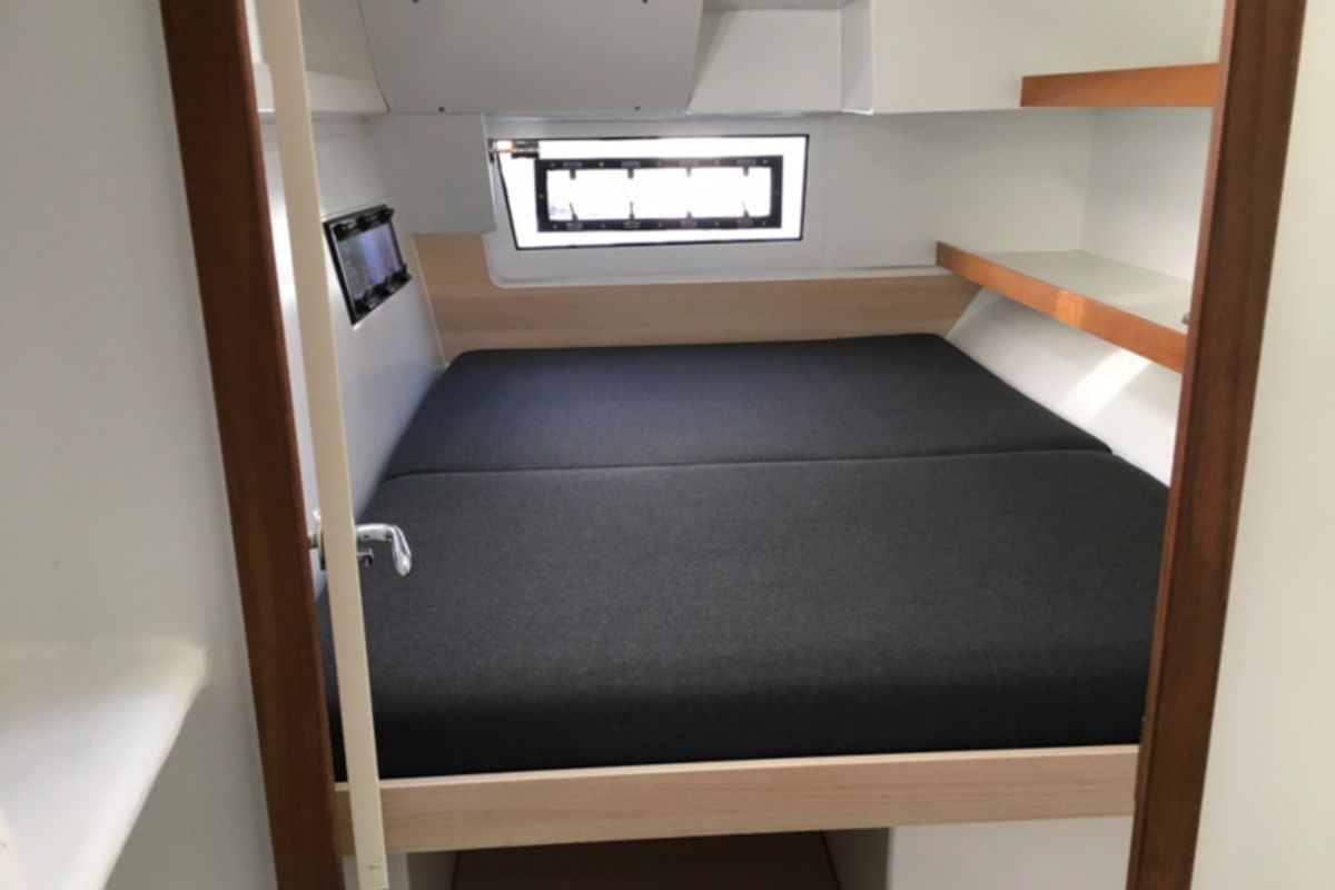 Cabin on CASTOR, a Marsaudon Composites TS 42 catamaran at Alameda, United States
