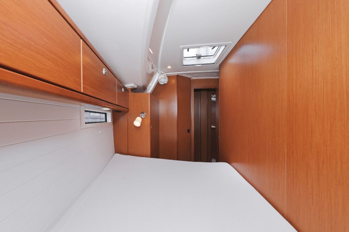 Cabin on TICIJA, a Bavaria Cruiser 46 sailboat at Zadar, Croatia