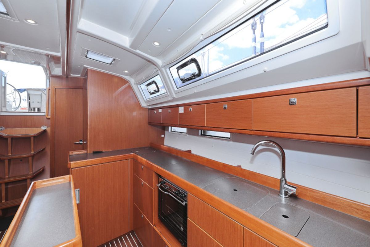 Galley of TICIJA, a Bavaria Cruiser 46 sailboat at Zadar, Croatia