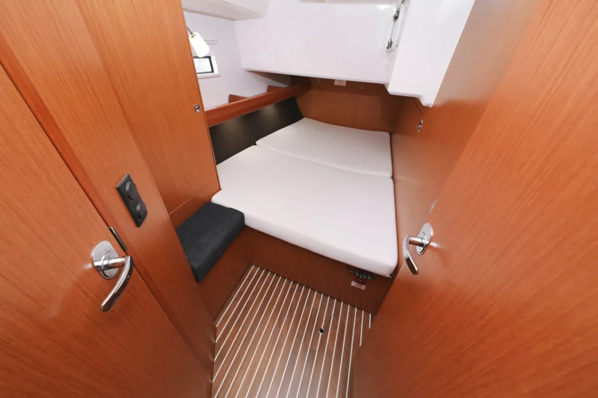 Cabin on TICIJA, a Bavaria Cruiser 46 sailboat at Zadar, Croatia