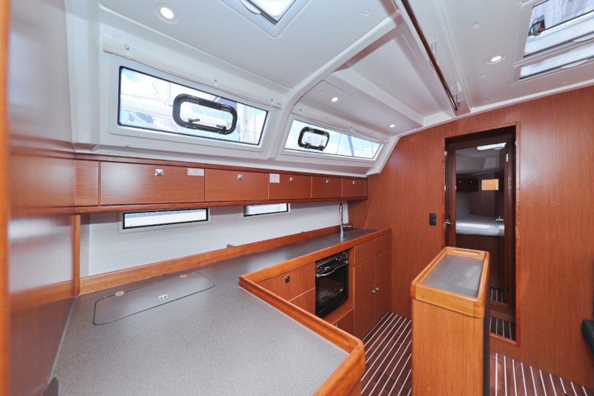 Galley of TICIJA, a Bavaria Cruiser 46 sailboat at Zadar, Croatia