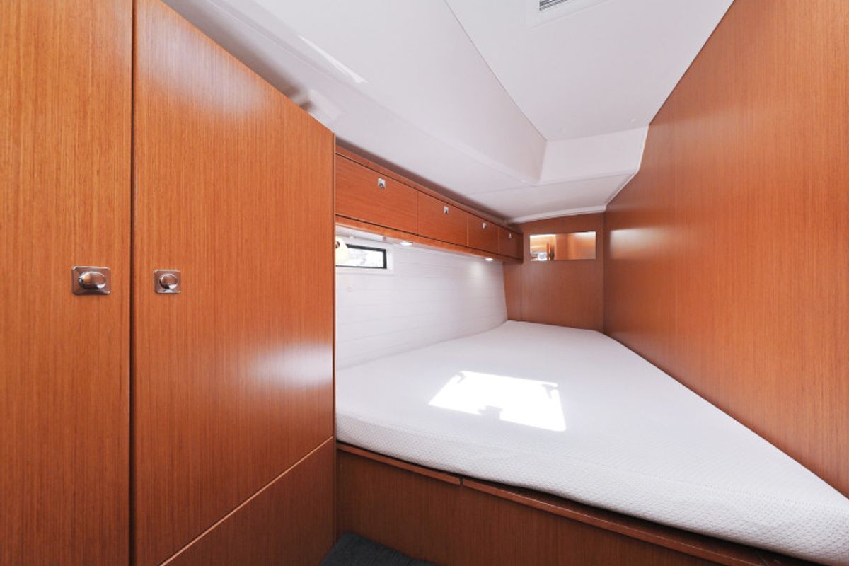 Cabin on TICIJA, a Bavaria Cruiser 46 sailboat at Zadar, Croatia