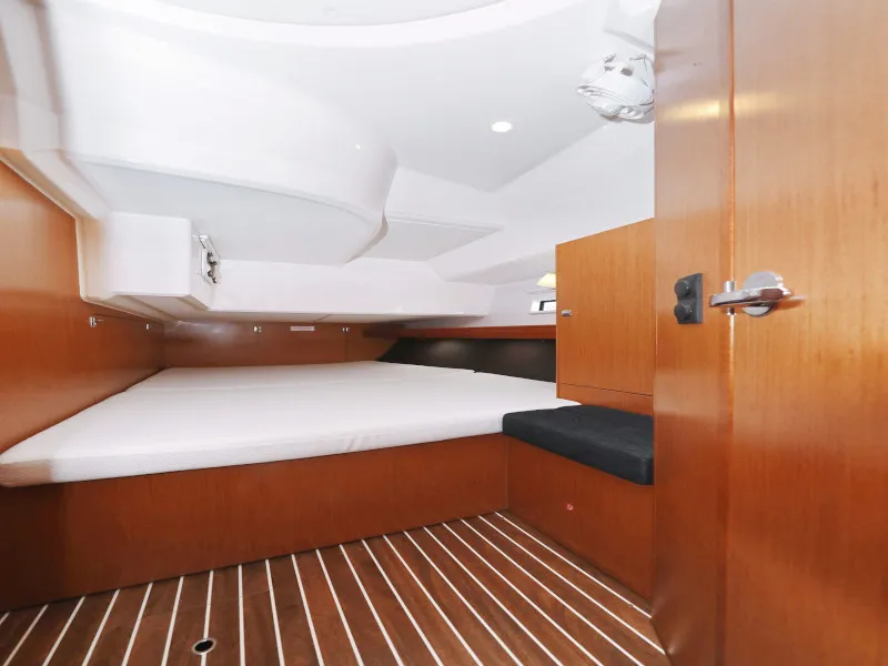 Cabin on TICIJA, a Bavaria Cruiser 46 sailboat at Zadar, Croatia