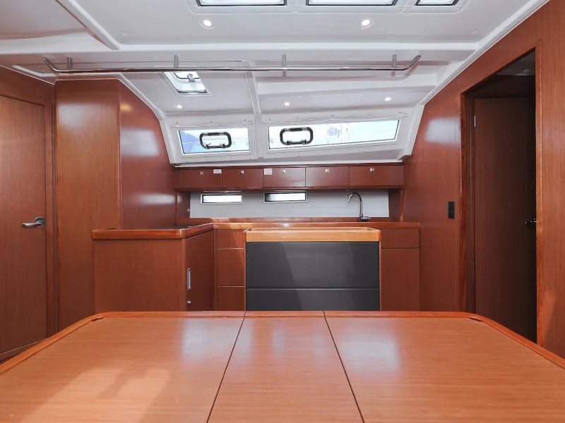 Salon of TICIJA, a Bavaria Cruiser 46 sailboat at Zadar, Croatia
