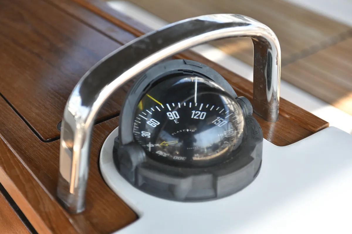 Cockpit of TICIJA, a Bavaria Cruiser 46 sailboat at Zadar, Croatia
