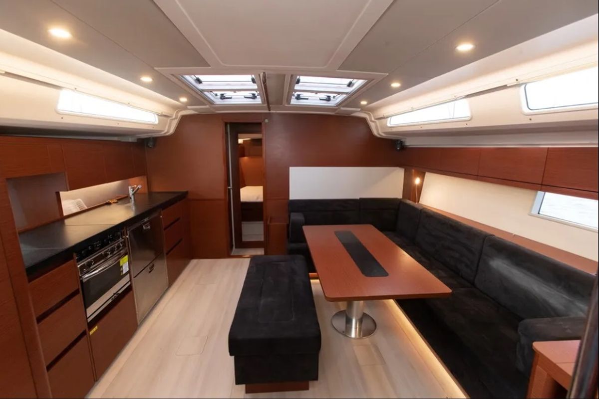 Salon of Medusa II, a Hanse Yachts Hanse 508 sailboat at Municipal Unit of Lefkada, Greece