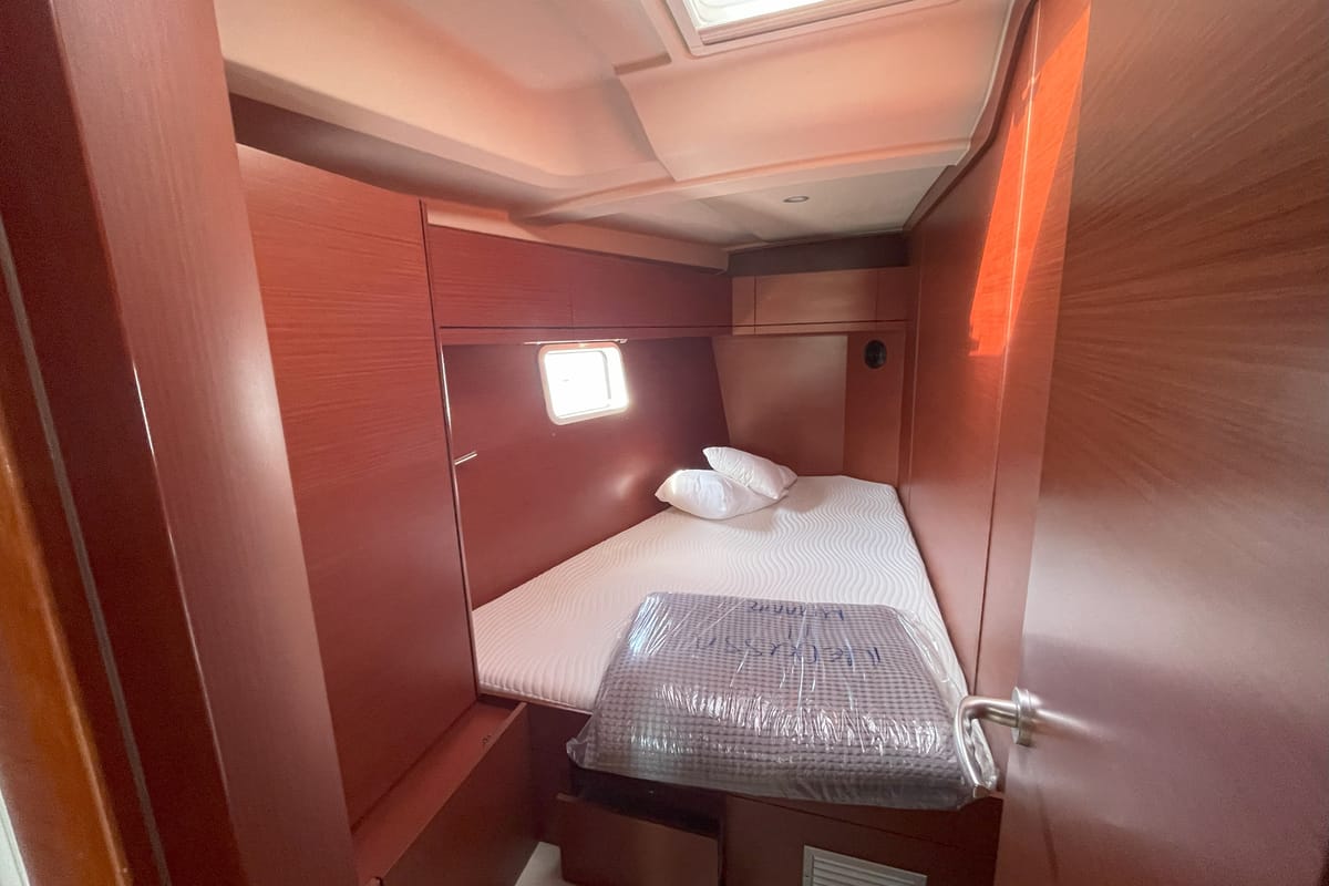 Cabin on Medusa II, a Hanse Yachts Hanse 508 sailboat at Municipal Unit of Lefkada, Greece