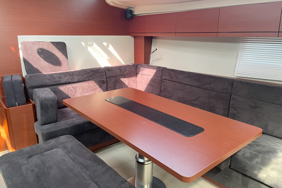 Salon of Medusa II, a Hanse Yachts Hanse 508 sailboat at Municipal Unit of Lefkada, Greece