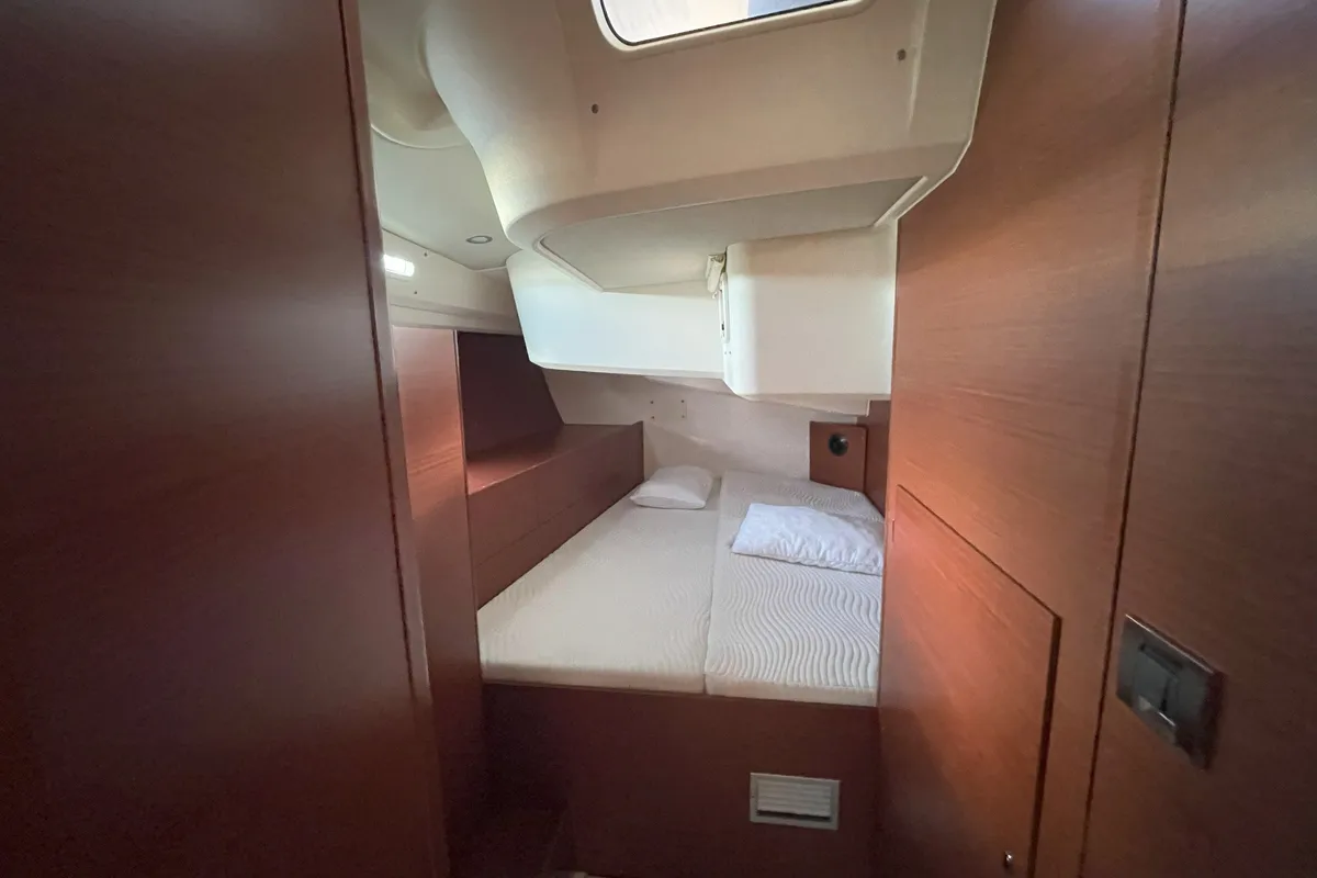 Cabin on Medusa II, a Hanse Yachts Hanse 508 sailboat at Municipal Unit of Lefkada, Greece