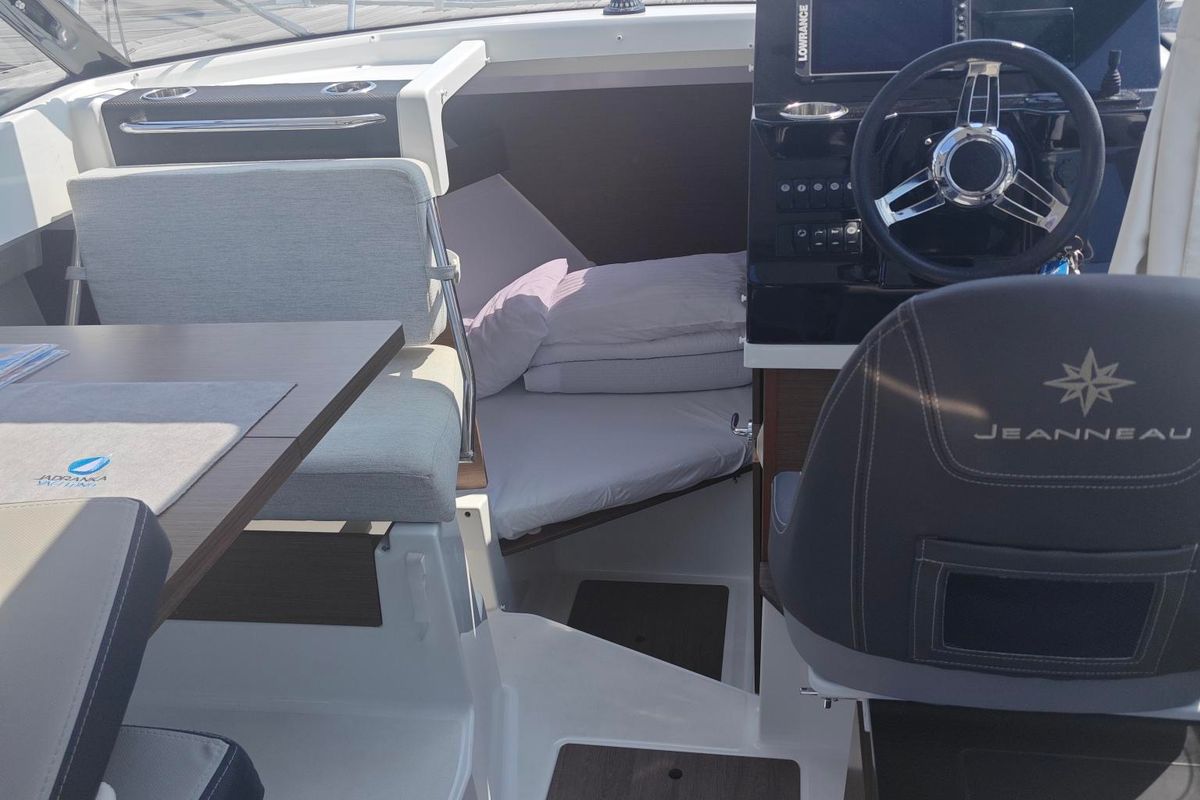Salon of Ares, a Jeanneau Merry Fisher 795 Series 2 motorboat at Punat, Croatia