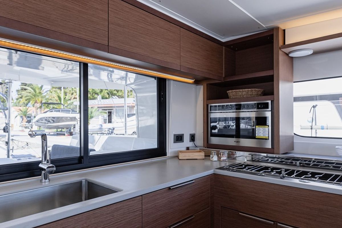 Galley of Galeb, a Lagoon 46 catamaran at Seget Donji, Croatia