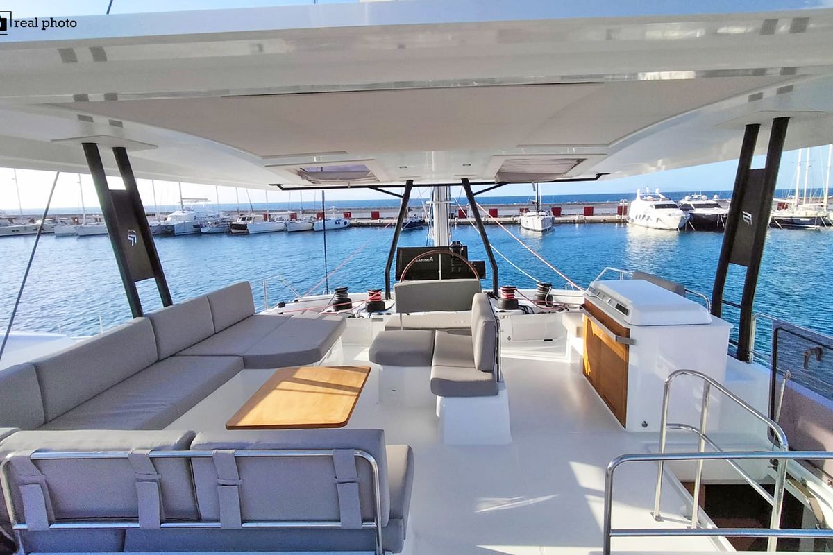 Cockpit of Libertà - Luxury Catamaran, A/C, Generator, Water maker, Solar panel, a Fountaine Pajot Samana 59 catamaran at Ca…