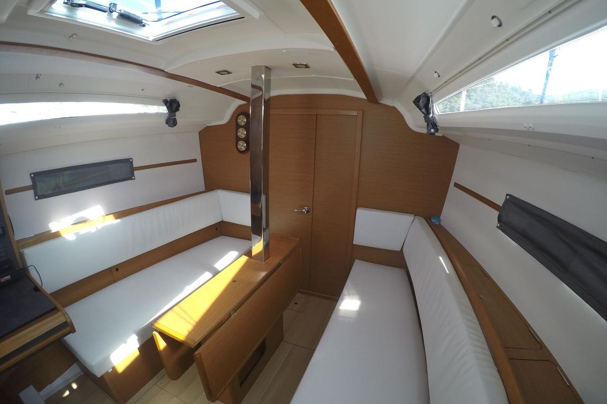 Sarita, a Jeanneau Sun Odyssey 349 sailboat at Fethiye, Turkey