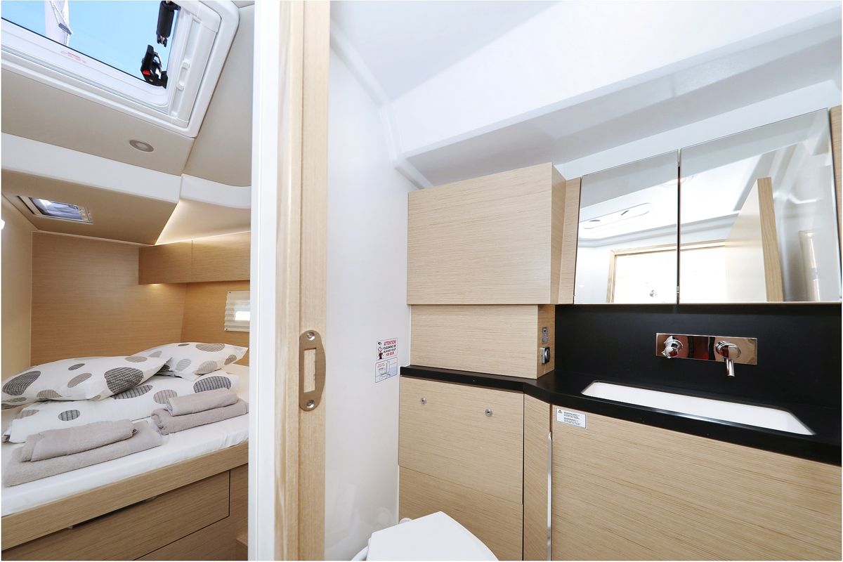 Head on Bliss, a Hanse Yachts Hanse 460 sailboat at Grad Kaštela, Croatia