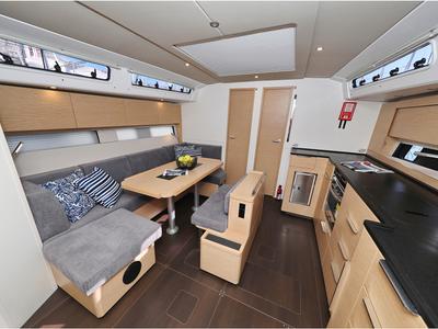 Salon of Bliss, a Hanse Yachts Hanse 460 sailboat at Grad Kaštela, Croatia