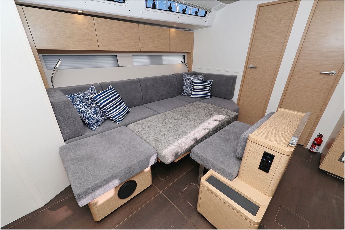 Salon of Bliss, a Hanse Yachts Hanse 460 sailboat at Grad Kaštela, Croatia