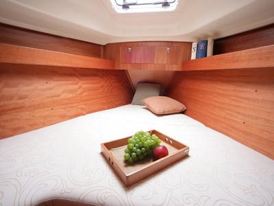Cabin on Sea Bird, a Elan 344 Impression sailboat at Primošten, Croatia