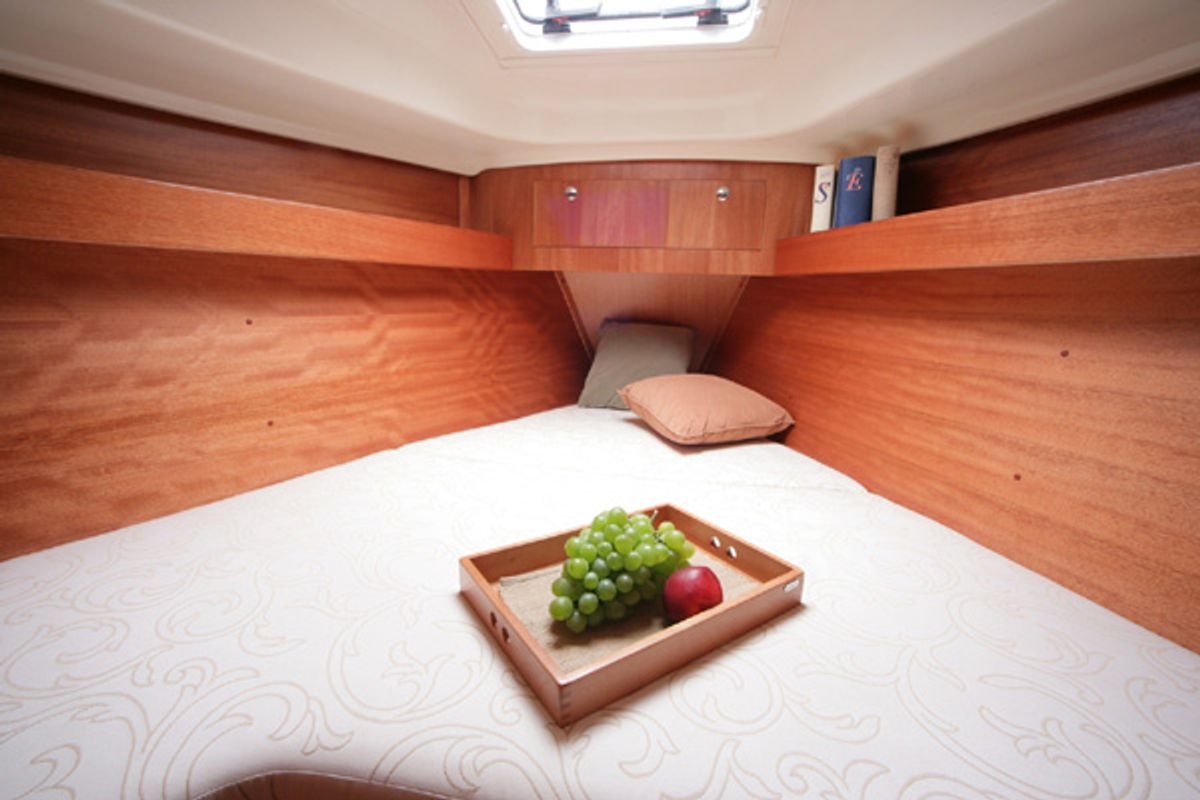 Cabin on Sea Bird, a Elan 344 Impression sailboat at Primošten, Croatia