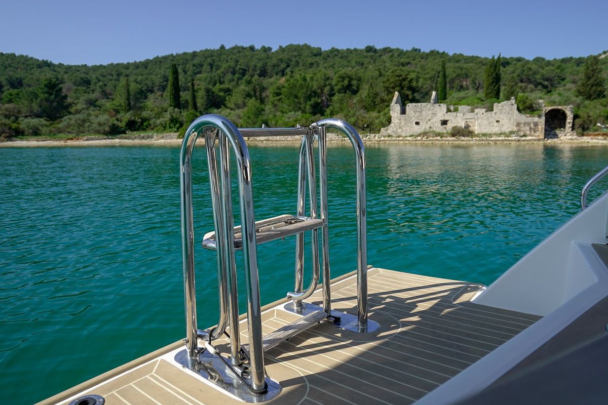 Manaphy, a Leopard 45 catamaran at Seget Donji, Croatia