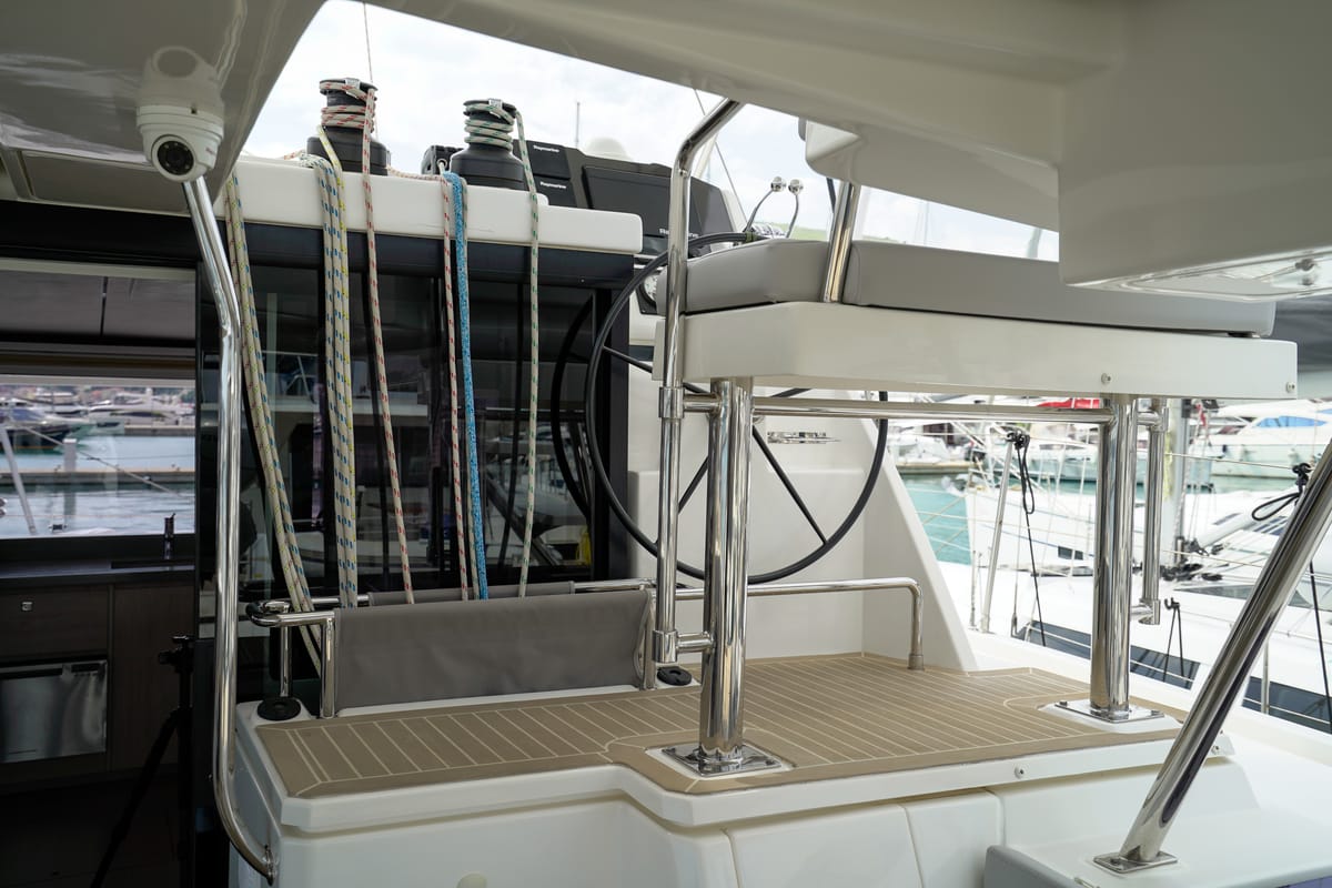 Manaphy, a Leopard 45 catamaran at Seget Donji, Croatia