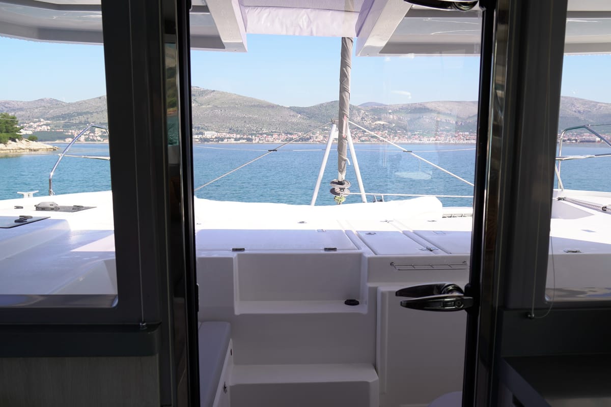 Manaphy, a Leopard 45 catamaran at Seget Donji, Croatia