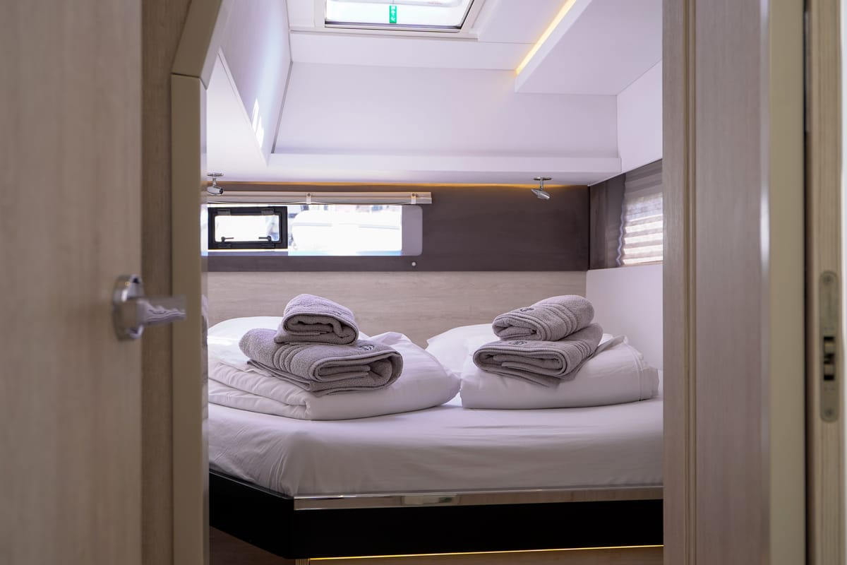 Manaphy, a Leopard 45 catamaran at Seget Donji, Croatia