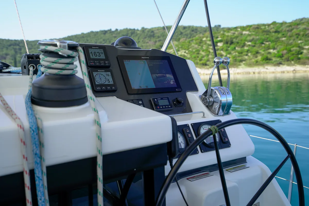 Manaphy, a Leopard 45 catamaran at Seget Donji, Croatia