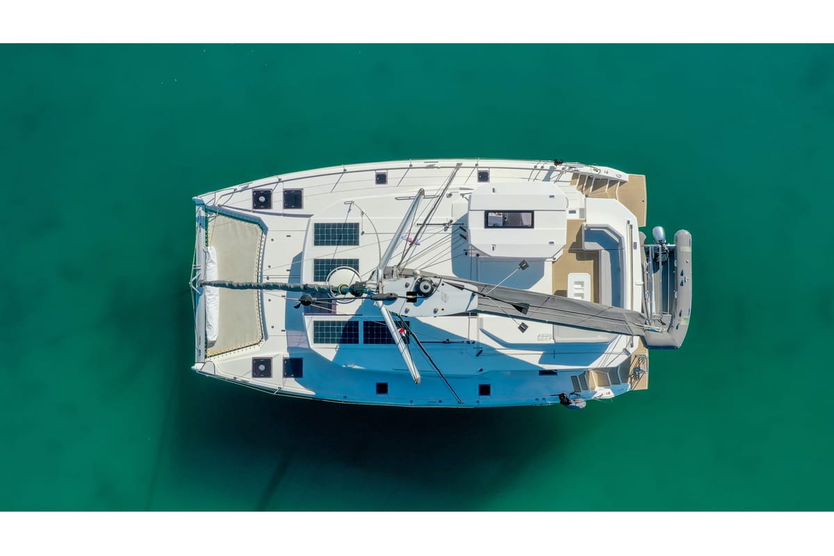 Manaphy, a Leopard 45 catamaran at Seget Donji, Croatia