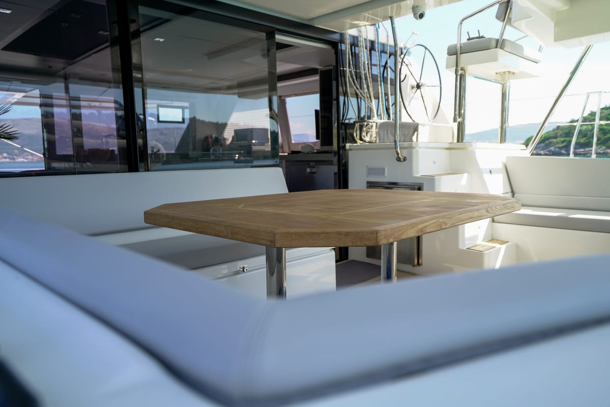 Manaphy, a Leopard 45 catamaran at Seget Donji, Croatia