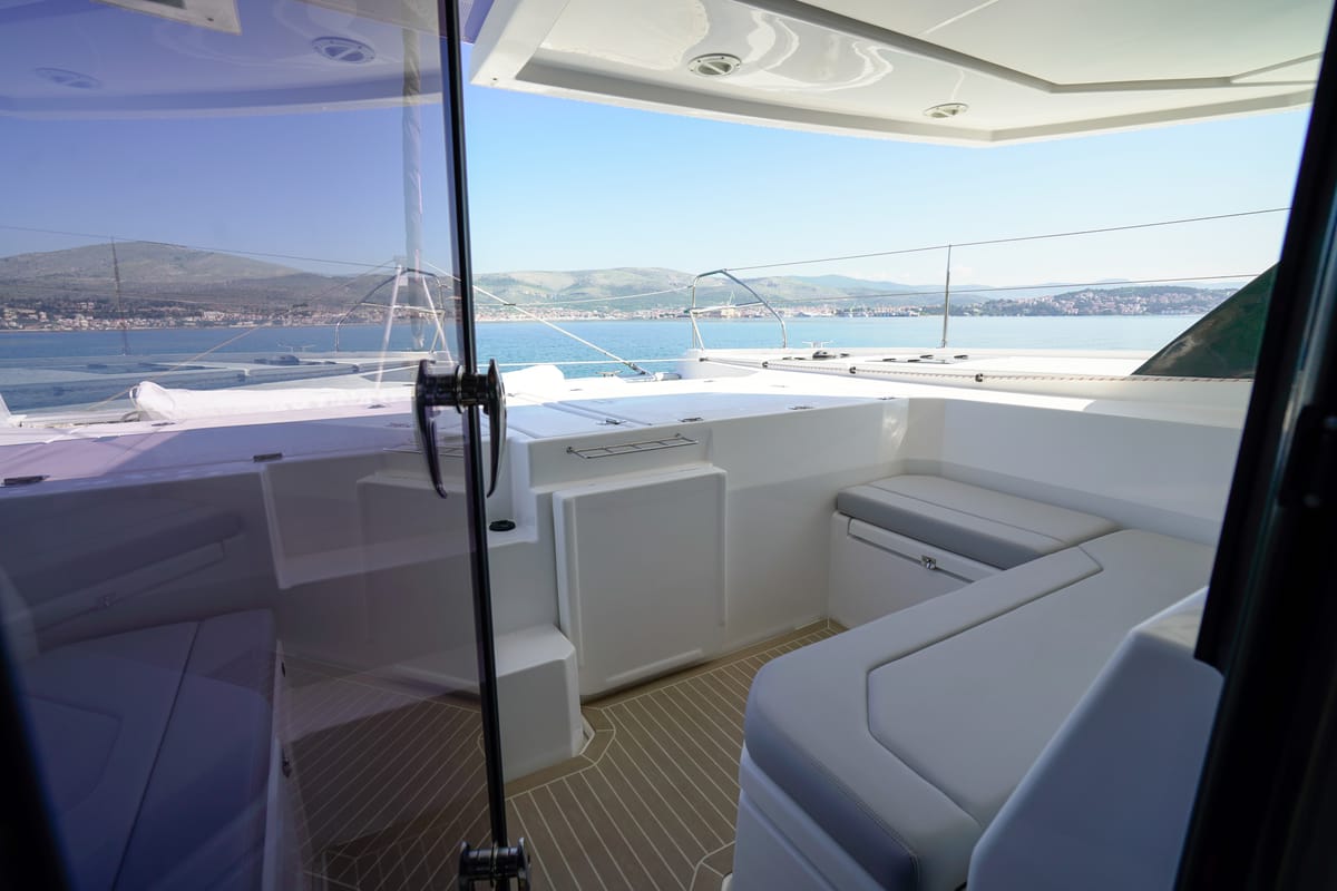 Manaphy, a Leopard 45 catamaran at Seget Donji, Croatia