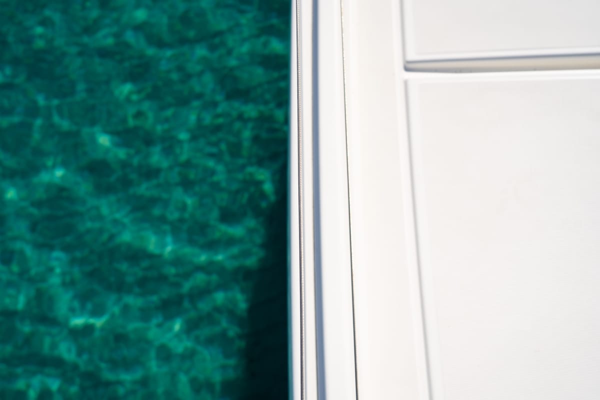 Omnia, a Lagoon 46 catamaran at Piraeus, Greece