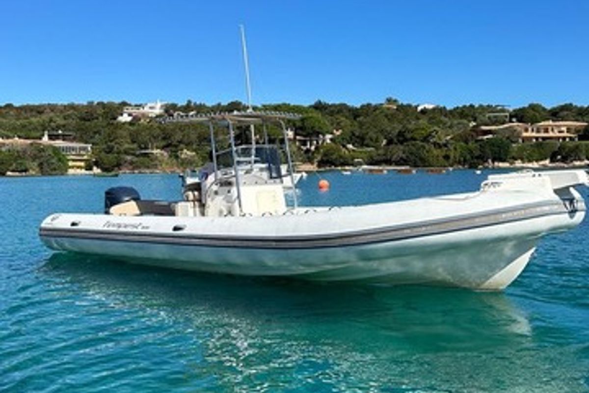 Exterior view of Cap Sun 2023, a Gulet Motorboat motorboat at Poltu Quatu, Italy