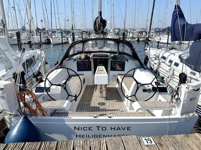 Cockpit of Nice To Have, a Dufour 382 GL sailboat at Heiligenhafen, Germany
